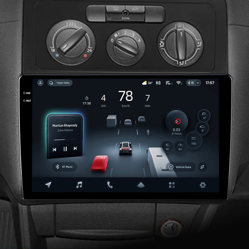 Android head unit Teyes CC4 Pro 8+128 Gb Volkswagen Caddy 2K 3 III 2004 - 2010 10" 2k