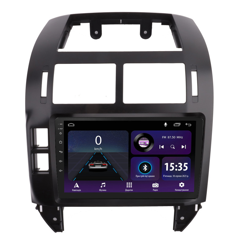 Android head unit SIGMA E9232 ANDROID 10 2+32 Gb Volkswagen POLO Mk4 IV 4 2004-2011 Black 9"