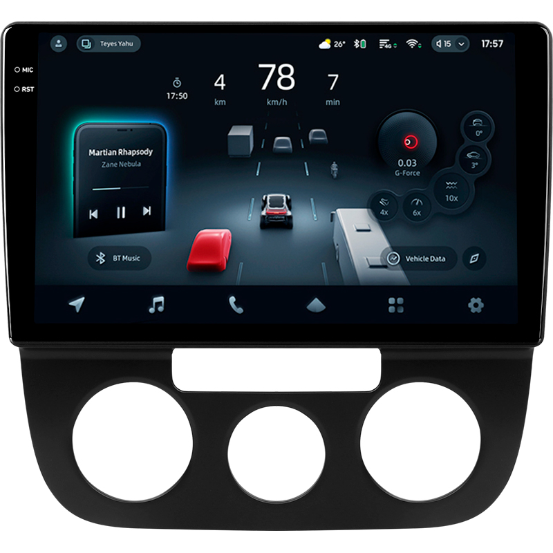 Android head unit Teyes CC4 Pro 12+256 Gb Volkswagen Jetta 5 2005-2010 (F1) 10" 2k