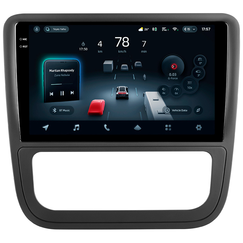 Android head unit Teyes CC4 Pro 8+128 Gb Volkswagen Scirocco 3 III Mk3 2008-2014 (F1) 9" 2k