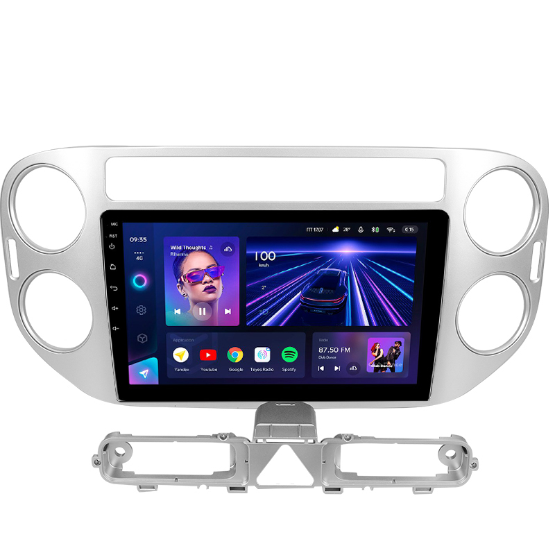 Android head unit Teyes CC3 4+32 Gb Volkswagen Tiguan 1 NF 2006-2017 (F2) 9"