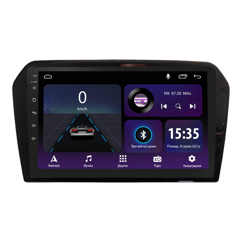 Autorradio de fábrica SIGMA E9232 ANDROID 10 2+32 GB Volkswagen JETTA 2013-2017 Negro UV 9