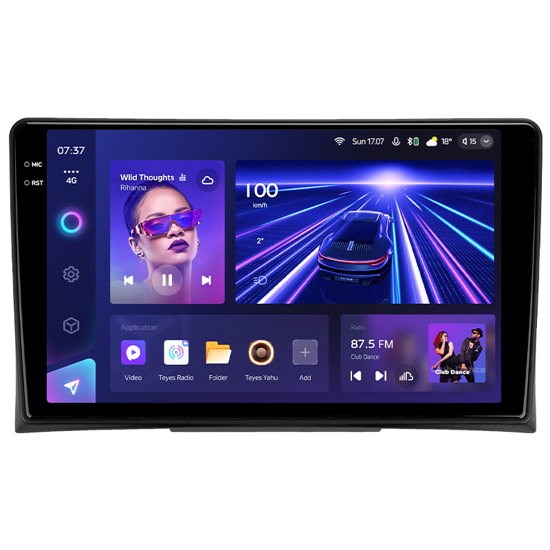 Android head unit Teyes CC3 4+64 Gb Volkswagen Multivan T5 (1 Din)2003-2015 9" 1din 2k