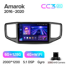Android head unit Teyes CC3 6+128 Gb Volkswagen Amarok 1 2016-2020 9" 2k (L1)