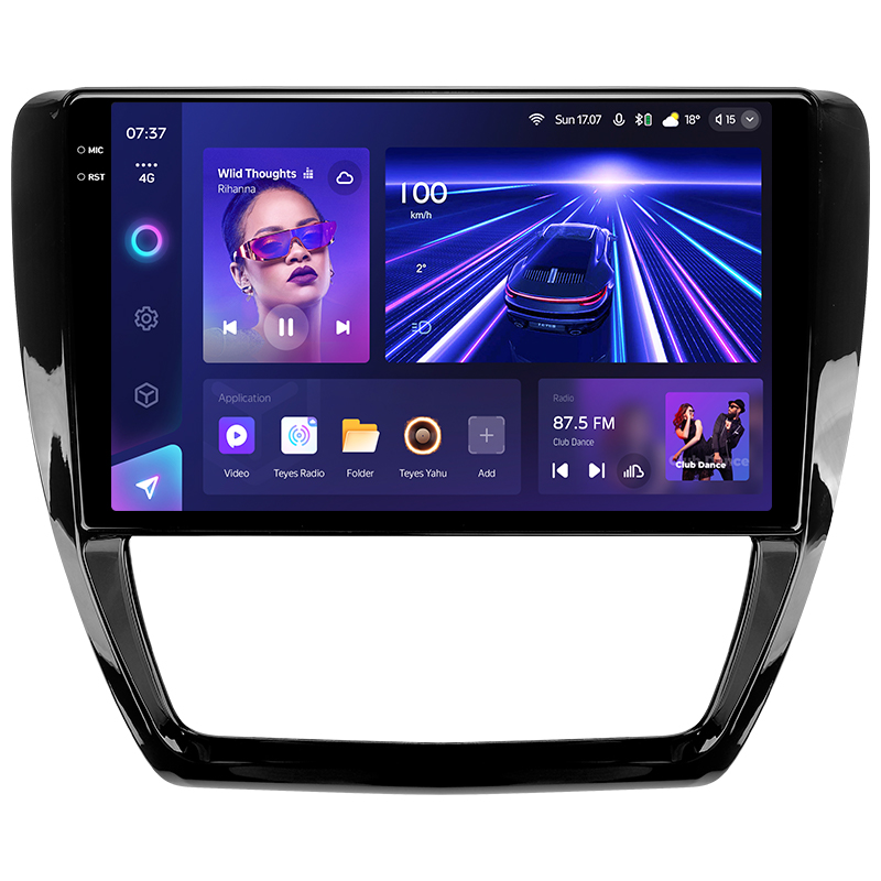 Štátní magnetofon Teyes CC3 6+128 GB s kruhovým pohledem 360° pro Volkswagen Jetta 6 (2011–2018), 10