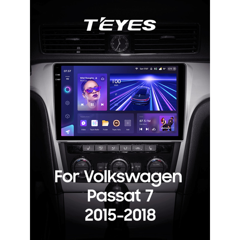 Android head unit Teyes CC3 4+64 Gb Volkswagen Passat 7 B7 NMS 2015-2018 (F2) 10" 2k