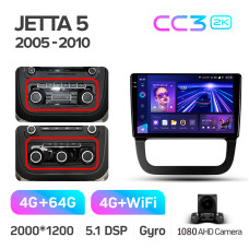 Android head unit Teyes CC3 4+64 Gb Volkswagen Jetta 5 2005-2010 (F3) 10" 2k