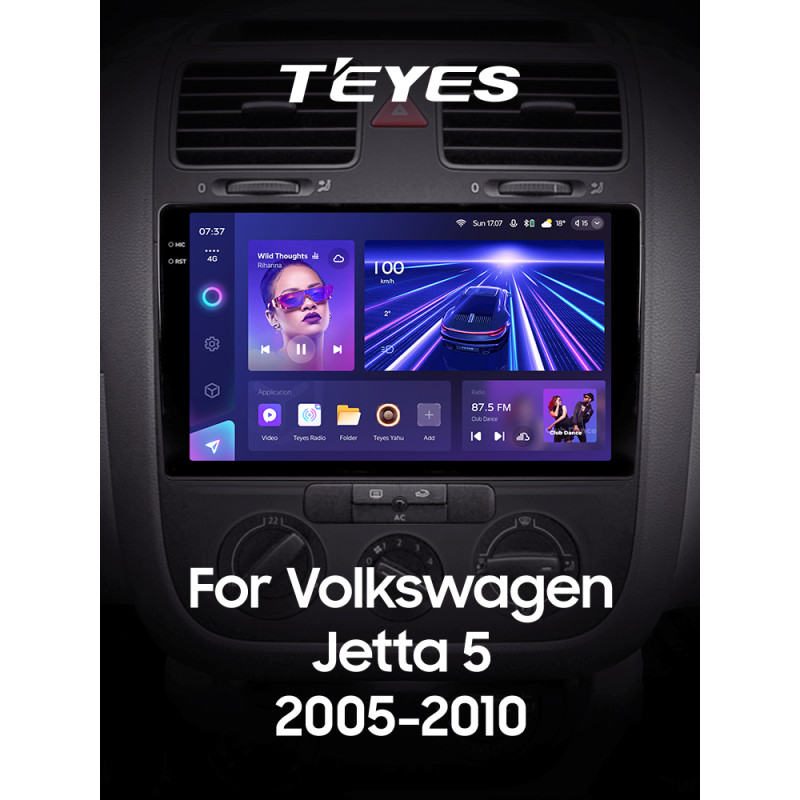 Android head unit Teyes CC3 6+128 Gb Volkswagen Jetta 5 2005-2010 (F2) 10" 2k