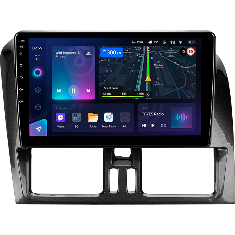 Android head unit Teyes CC3L 4+64 Gb Volvo XC60 I 1 (A) 2008-2013 9" (L1)