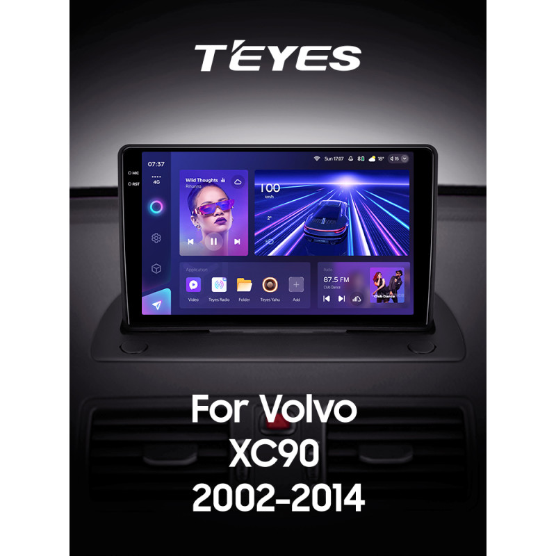 Android head unit Teyes CC3 6+128 Gb Volvo XC90 C (F1) 2002 - 2014 9" 2k (L1)