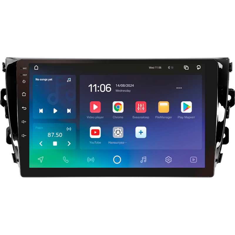 Android head unit SIGMA X10432 ANDROID 10 4+32 Gb 4G DSP Zotye T600 2014-2019 10"