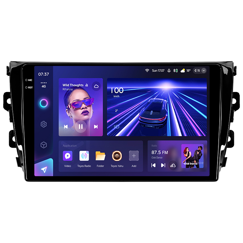 Android head unit Teyes CC3 6+128 Gb Zotye T600 2014-2019 10" 2k