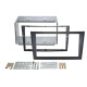 Adapter frame for Opel Agila, Combo, Corsa, Meriva, Omega, Signum, Tigra, Vectra, Vivaro ACV 381230-26-1