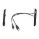 Adapter frame for Toyota with USB and AUX extender Carav 11-712