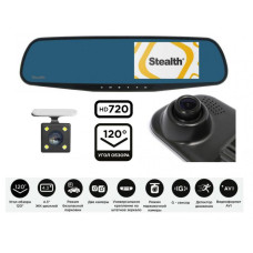 Two-channel rearview mirror HD with Stealth DVR ST 120