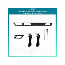 Ambient interior lighting FORS.auto for Audi A6 2019-2022 (Dashboard)
