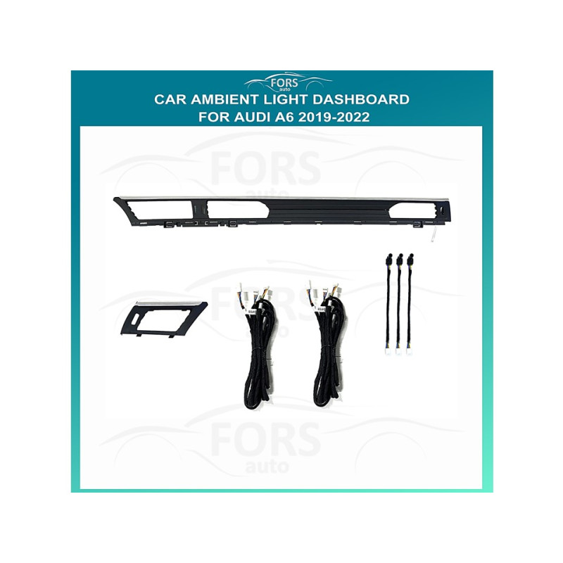 Ambient interior lighting FORS.auto for Audi A6 2019-2022 (Dashboard)