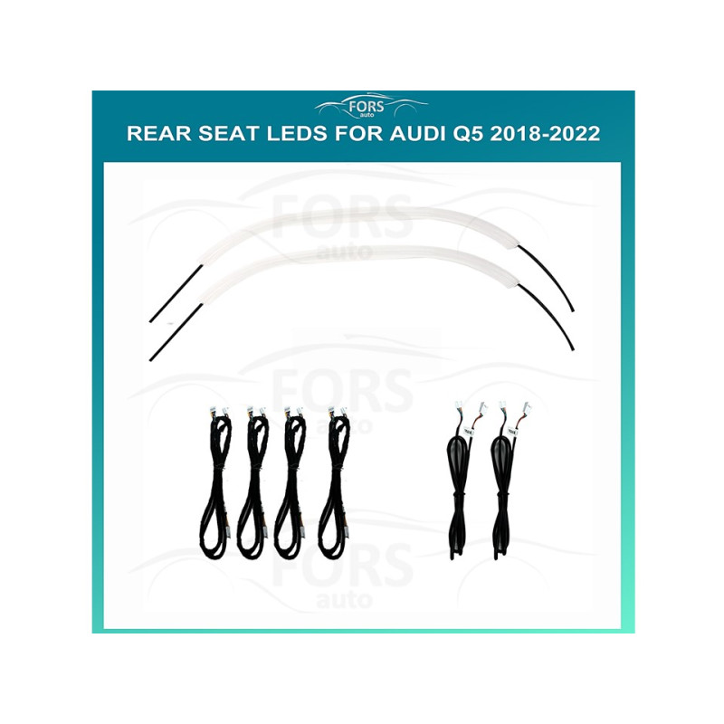 Ambient interior lighting FORS.auto for Audi Q5 2018-2022 (Rear Seat LEDs)