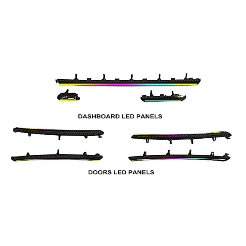 Ambient interior lighting FORS.auto for  Audi A3 2013-2020 (Rainbow Kit)-21 LEDs