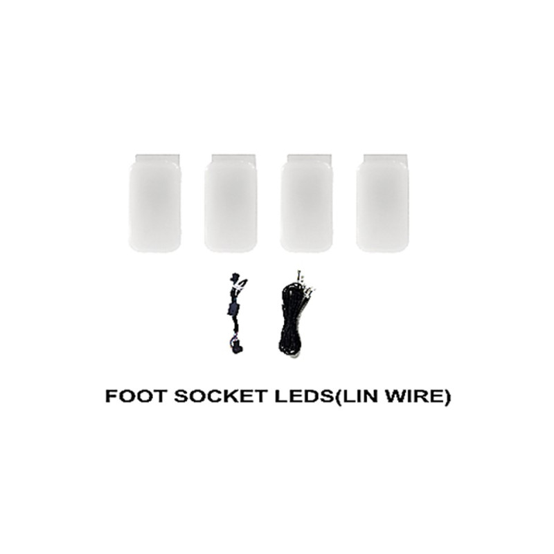 Ambient interior lighting FORS.auto for Audi A4L/A6L (Foot Socket LEDs-Lin Wire)