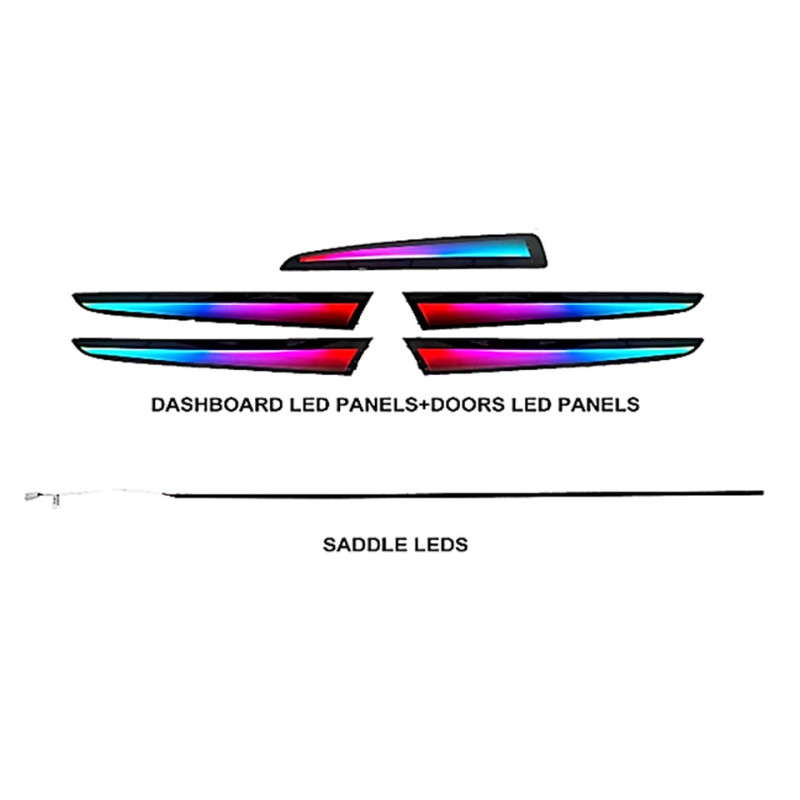 Ambient interior lighting FORS.auto for Audi Q5 2010-2017 (Dynamic Rainbow Kit)-18 LEDs