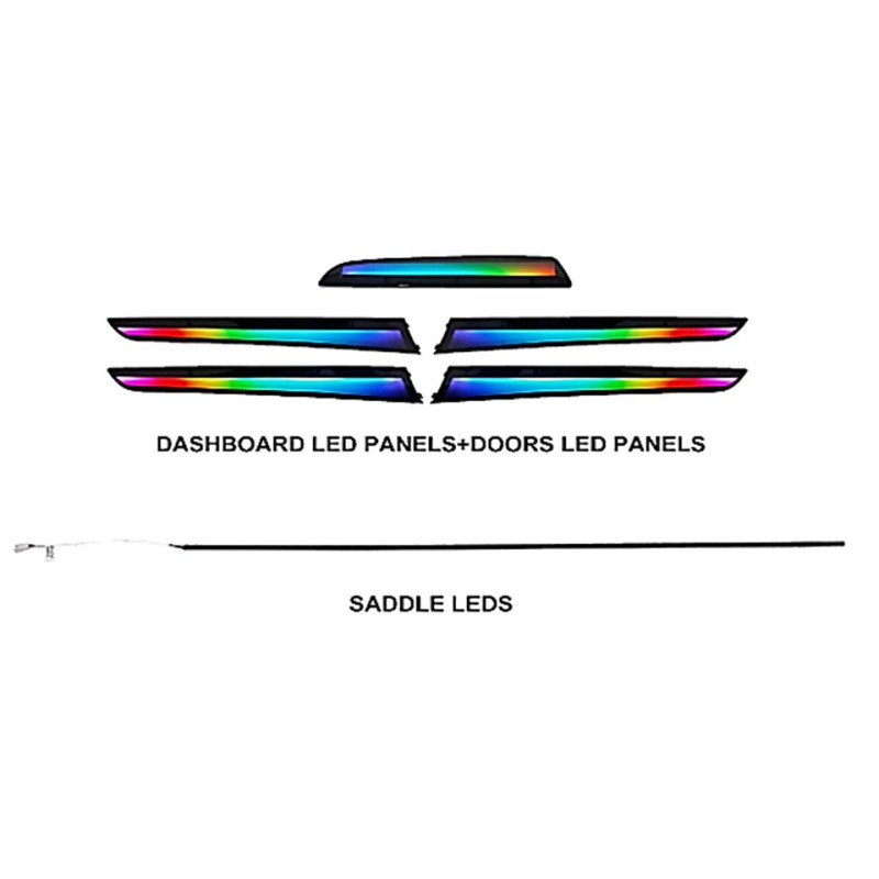 Ambient interior lighting FORS.auto for Audi A4 2009-2016 (Dynamic Rainbow Kit)-18 LEDs