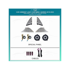 Ambient interior lighting FORS.auto for BMW 5 Series 2018-2023 (Color Sync)-8 Sets