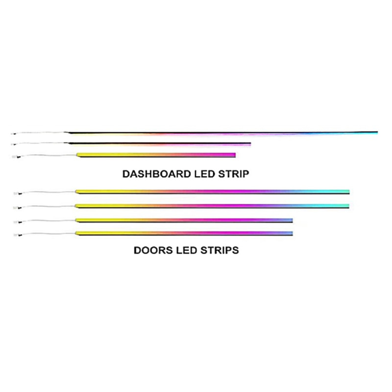 Ambient interior lighting FORS.auto for BMW 3 Series 2014-2019 (Rainbow Kit)-19 LEDs