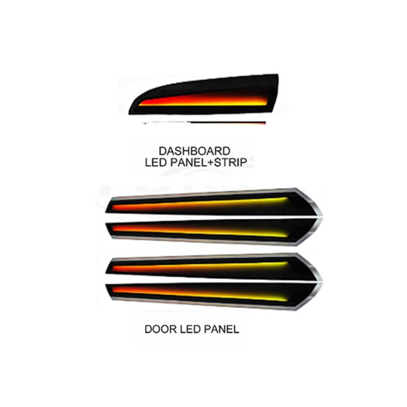 Ambient interior lighting FORS.auto for BMW X3/X4 2012-2017 (Dynamic Rainbow Kit)-22 LEDs