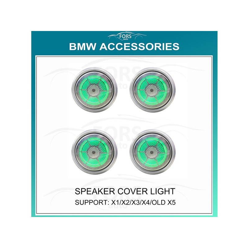 Ambient interior lighting FORS.auto for BMW X1/X2/X3/X4/OLD X5 (Speaker Cover Light)