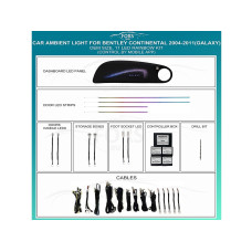 Ambient interior lighting FORS.auto for Bentley Continental 2004-2011 (Galaxy)-11 LEDs