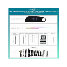 Ambient interior lighting FORS.auto for Bentley Continental 2004-2011 (Ripple)-11 LEDs