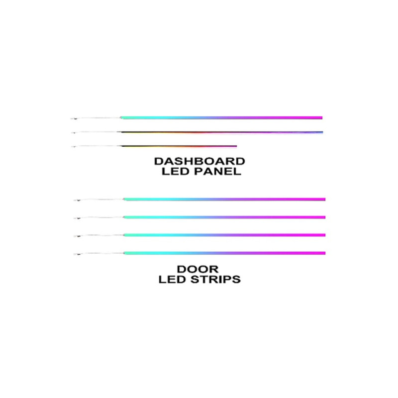 Ambient interior lighting FORS.auto for Cadillac CT6 2023 (Rainbow Kit)-19 LEDs
