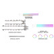 Ambient interior lighting FORS.auto for Cadillac CT6 2023 (Starry)-29 LEDs