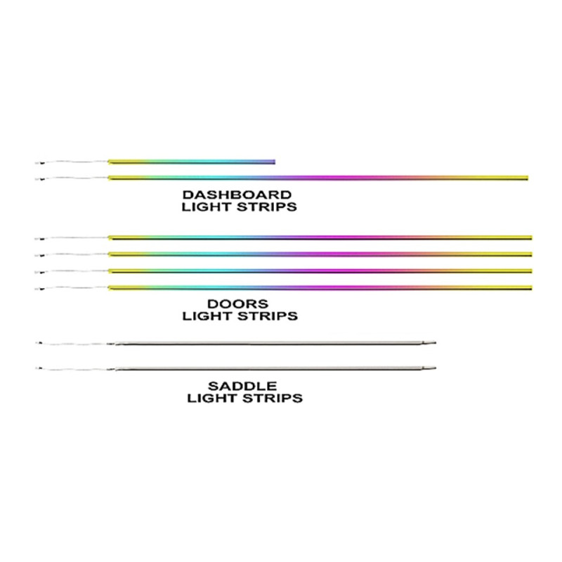 Ambient interior lighting FORS.auto for Cadillac XT5/XT6 (Rainbow Kit)-16 LEDs