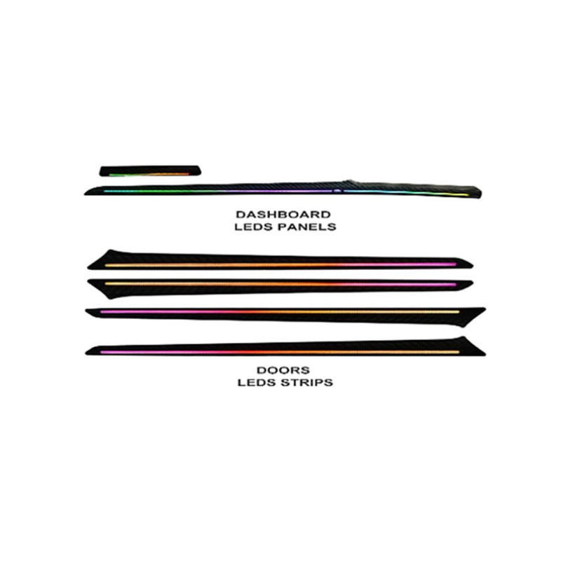 Ambient interior lighting FORS.auto for Ford Mondeo 2013-2020 (Rainbow Kit)-18 LEDs