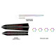 Ambient interior lighting FORS.auto for Geely L6 Galaxy 2023-2024 (Rainbow Kit)-24 LEDs