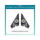 Ambient interior lighting FORS.auto for Honda Civic 2016-2021 (Luminous Speaker Cover)