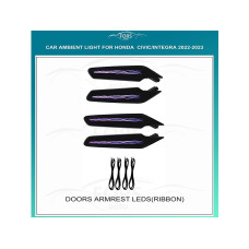 Ambient interior lighting FORS.auto for Honda Civic/Integra 2022-2023 (Doors Armrest Leds Ribbon)