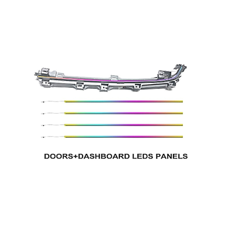 Ambient interior lighting FORS.auto for Honda Accord (10TH) 2018-2022 (Rainbow Kit)-19 LEDs