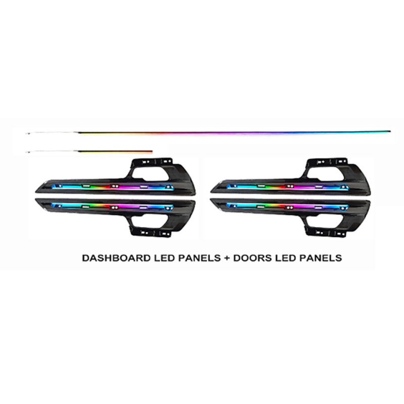 Ambient interior lighting FORS.auto for Honda CRV 2023 (Rainbow Kit)-19 LEDs