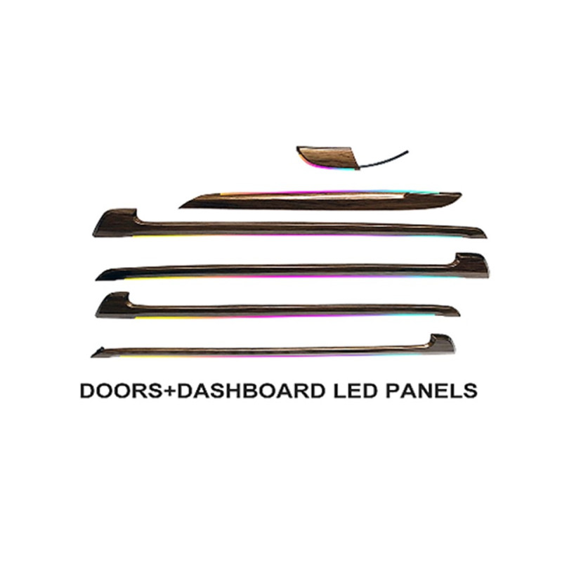 Ambient interior lighting FORS.auto for Honda CRV 2017-2021 (Peah Wood)-18 LEDs