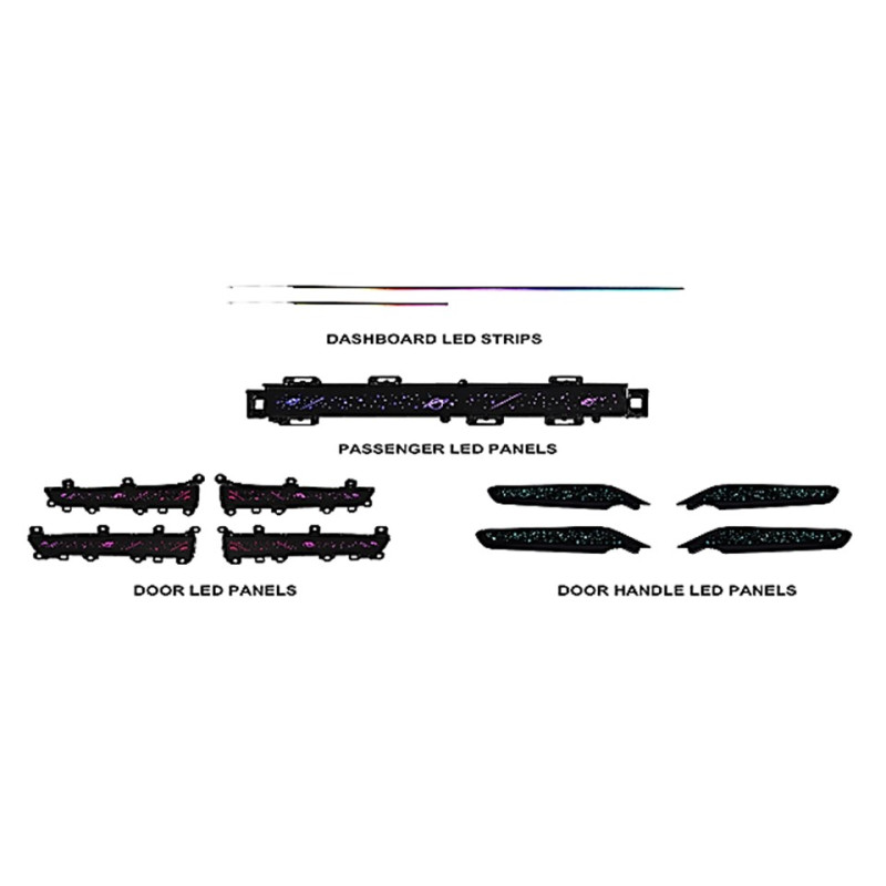 Ambient interior lighting FORS.auto for Honda Civic/Integra 2022 (Galaxy Rainbow Kit)-24 LEDs