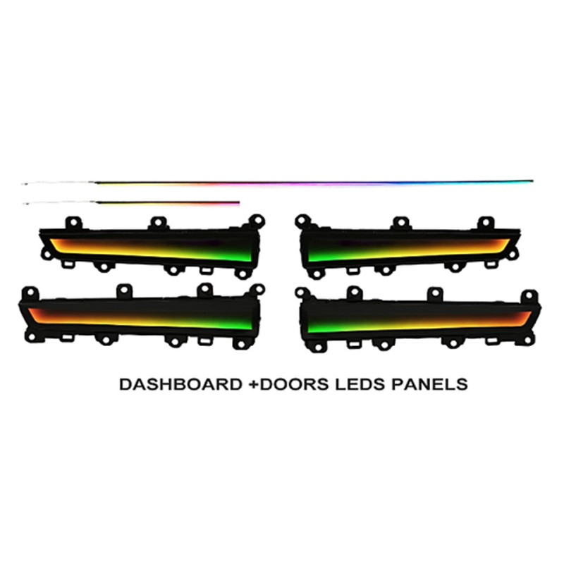 Ambient interior lighting FORS.auto for Honda Civic/Integra 2022-2023 (Rainbow Kit)-19 LEDs