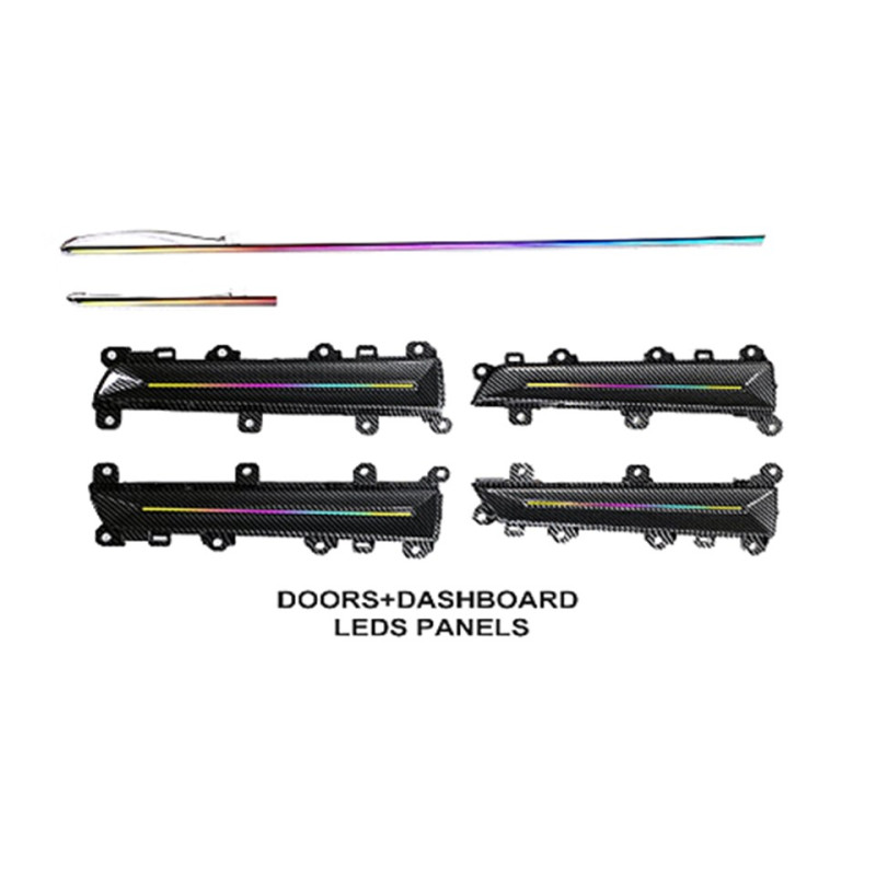 Ambient interior lighting FORS.auto for Honda Civic/Integra 2022-2023 (Carbon Fiber)-19 LEDs