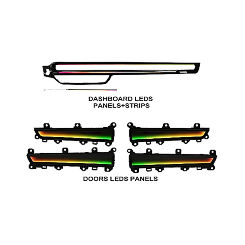 Ambient interior lighting FORS.auto for Honda Civic/Integra 2022-2023 (Dynamic Rainbow Kit)-20 LEDs