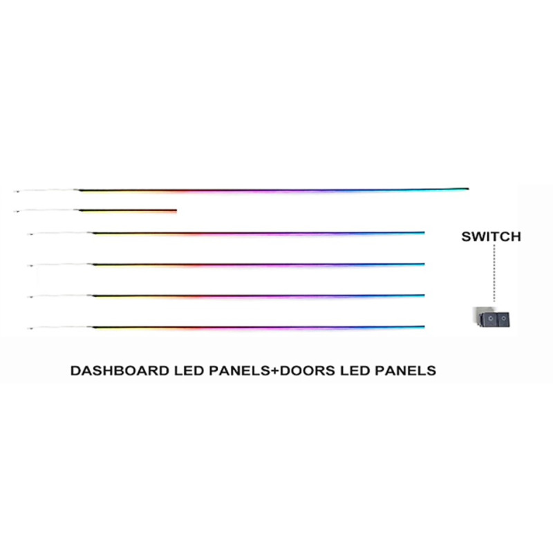 Ambient interior lighting FORS.auto for Honda XRV 2015-2022 (Rainbow Kit)-23 LEds