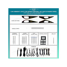 Ambient interior lighting FORS.auto for Infiniti Q50/Q50L 2013-2021 (Chasing Wind)-22 LEDs