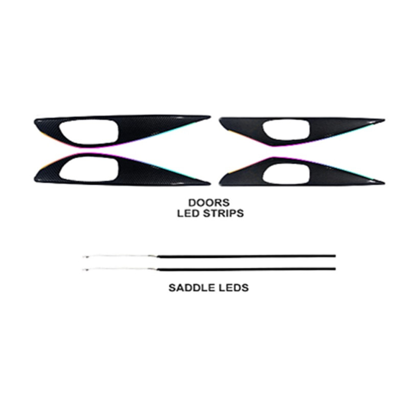 Ambient interior lighting FORS.auto for Infiniti Q50 2013-2021 (Carbon Fiber)-16 LEDs