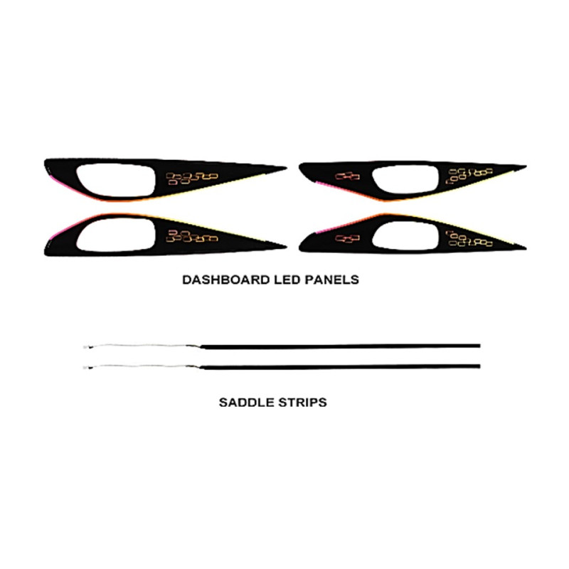 Ambient interior lighting FORS.auto for Infiniti Q50/Q50L 2013-2021 (Grid Pattern)-22 LEDs